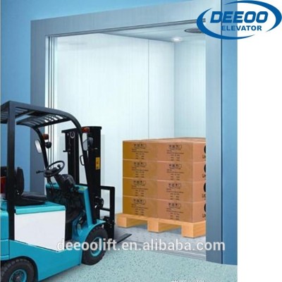 vertical guide rail elevators AC power warehouse cargo lift price