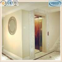 Luxury car decoration, low noise working glass round home elevator for sale